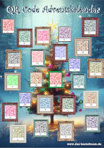 Qr Code Adventskalender Weihnachtskalender zum Drucken kostenlos zum Download