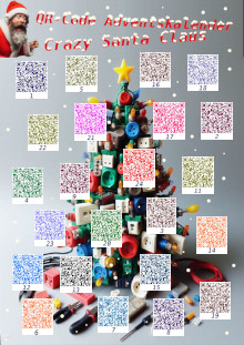 qr code adventskalender crazy santa claus