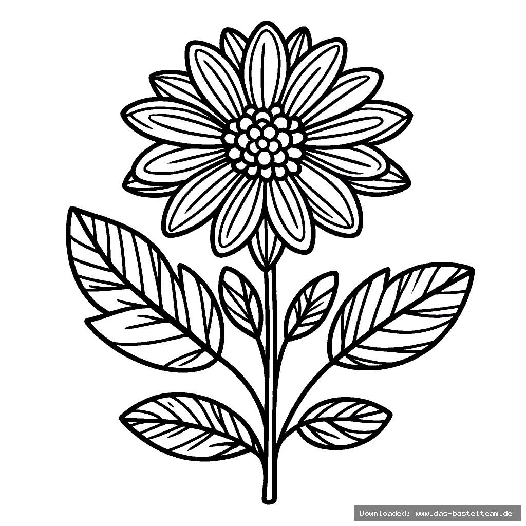Ausmalbilder Vorlagen Blumen