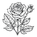 Blumen-Rosen-Malvorlage-Rose-Ausmalbild-Windows-Color-551.jpg