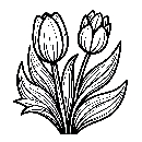 Blumen-Tulpe-Malvorlage-Tulpen-Ausmalbild-Windows-Color-917.jpg