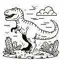 Malvorlagen Dinos Ausmalbild