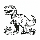 T-Rex-Dino-Tyrannosaurus-Rex-Malvorlage-Ausmalbild-802.jpg