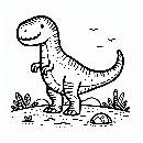 T-Rex-Dino-Tyrannosaurus-Rex-Malvorlage-Ausmalbild-863.jpg