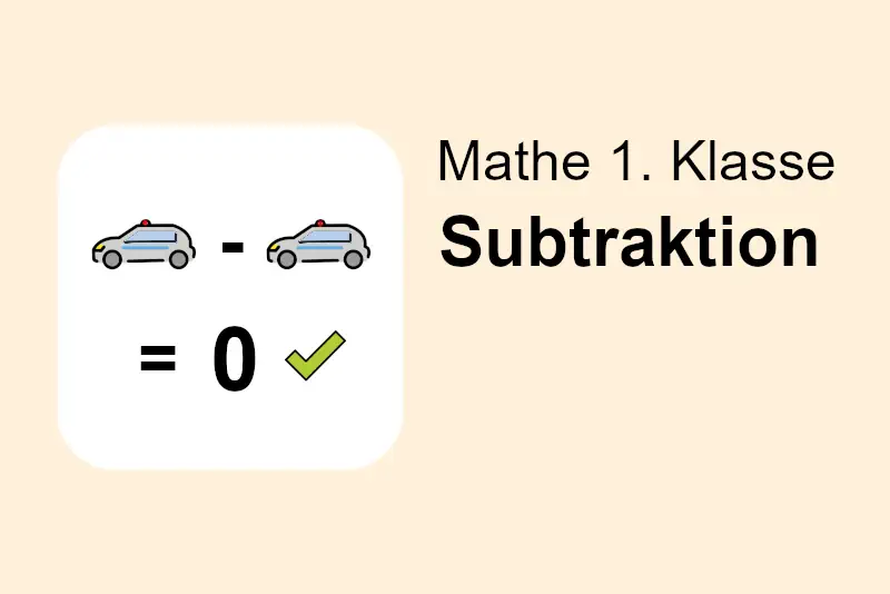 Subtraktion – Klasse 1