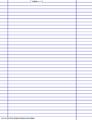 Liniertes Papier
