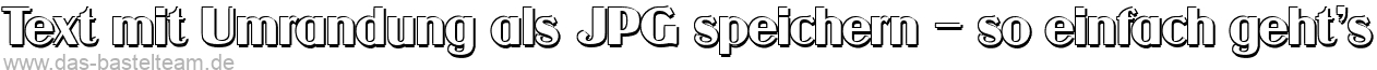 Konturen Text Generator Vorschau