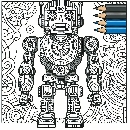 Roboter--Malvorlage-Ausmalbild-260.jpg