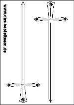 Ausmalbild Säbel, Schwert